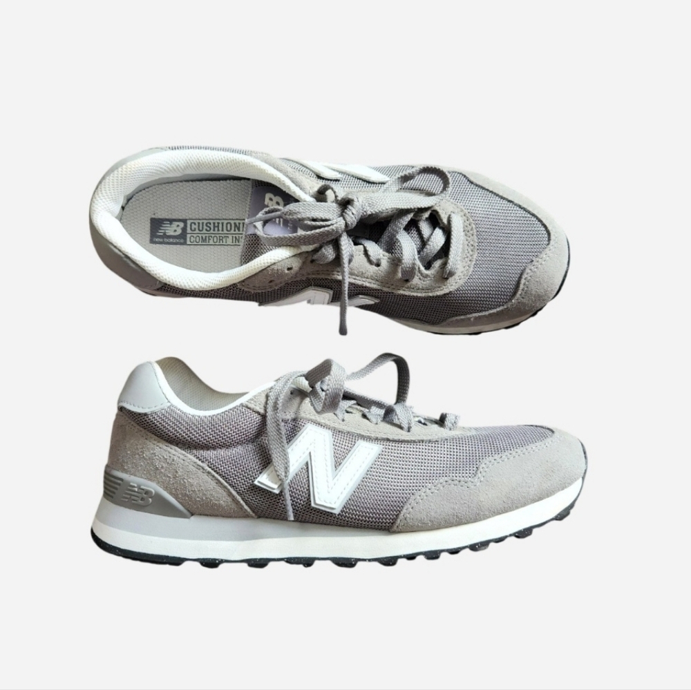 New Balance 515 Grey White Retro Tennis Shoes Size Women's 10
